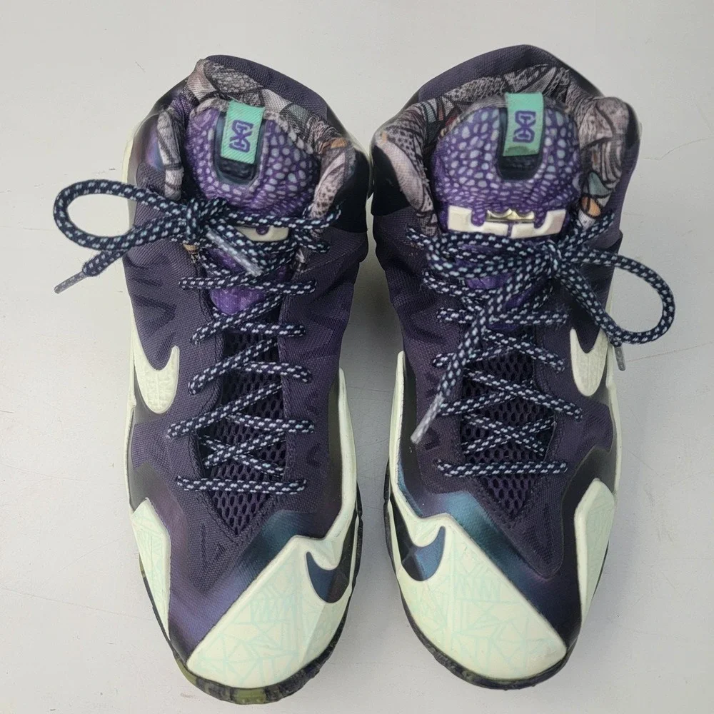 Nike Lebron Shoes 11‎ All Star Gator King Basketball Gumbo Kids Youth Glow 5Y